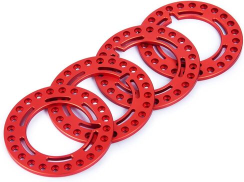Rclions 4pcs الألومنيوم 1.9 بوصة RC Beadlock Wheel Rim Ring for 1/10 RC Crawler Car 1.9 "Wheels/Rims (Silver) in Kuwait