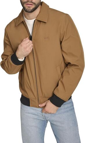 Levi's Men's Lightweight Softshell Varsity Rib Knit Bomber Jacket in Saudi Arabia
