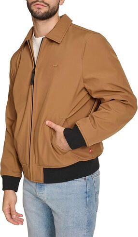 Levi's Men's Lightweight Softshell Varsity Rib Knit Bomber Jacket in Saudi Arabia