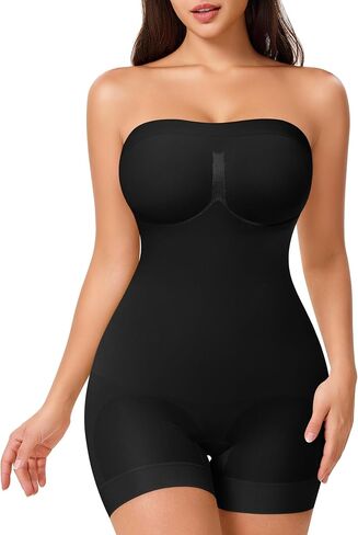 CtriLady Strapless Shapewear Bodysuit for Women Tummy Control Shapewear Seamless Full Body Shaper with Removable Straps in Saudi Arabia