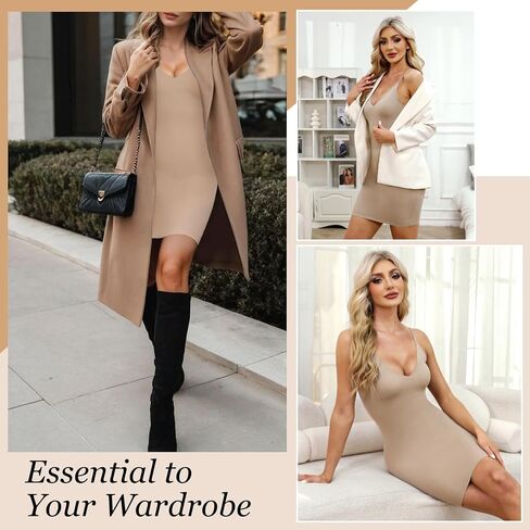 MISS MOLY Shapewear Dress Slip for Women Full Slip Tummy Control Body Shaper Seamless Cami Dress with Adjustable Strap in Saudi Arabia