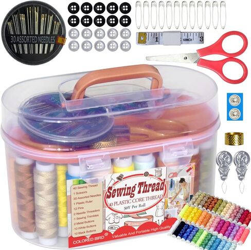 Sewing kit Sewing Thread Sewing Supplies Family Repair Kit Traveler Sewing Project kit DIY Sewing Supplies Organizer in Kuwait