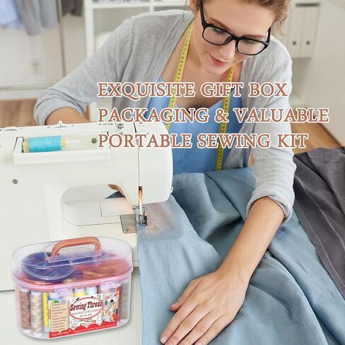 Sewing kit Sewing Thread Sewing Supplies Family Repair Kit Traveler Sewing Project kit DIY Sewing Supplies Organizer in Kuwait