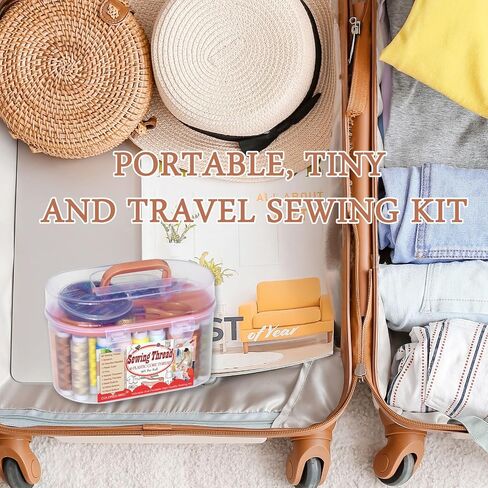 Sewing kit Sewing Thread Sewing Supplies Family Repair Kit Traveler Sewing Project kit DIY Sewing Supplies Organizer in Kuwait