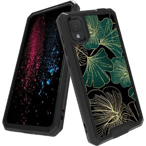 for TCL ION Z Case with Skeleton Skull Pattern Design, Dual Layer Hybrid Hard PC Soft TPU Inner Bumper Heavy Duty Rugged Shockproof Case for TCL ION Z T501L T501C