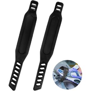 أحزمة دواسة الدراجة الرياضية، زوج واحد من حزام الدواسة العالمي بطول قابل للتعديل، أجزاء دراجة مطاطية مضادة للانزلاق للدورة الثابتة في المنزل أو صالة الألعاب الرياضية in Kuwait