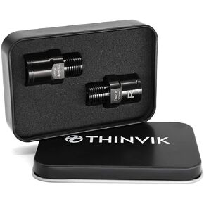 Thinvik Titanium Alloy Bike Pedal Extenders, Extended Pedal Spacer for 9/16 inch Bike Pedals, Pedal Extensions - Extended 20mm/ 0.79in