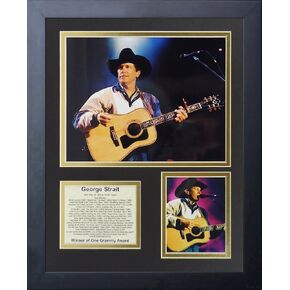 Legends Never Die George Strait Framed Photo Collage, 11x14-Inch