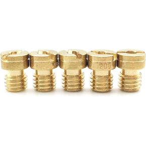 Main Jet Kit Compatible for CVK PE PZ Keihin Carburetor CB CG Gy6 Motorcycle Engine Main Injectors Nozzle(#148#150#152#155#158)