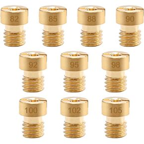 Carburetor Carb Main Jet Round Head Main Jet for GY6 50cc 139QMB Scooter Moped Keihin Carb 82-105 10 Pcs