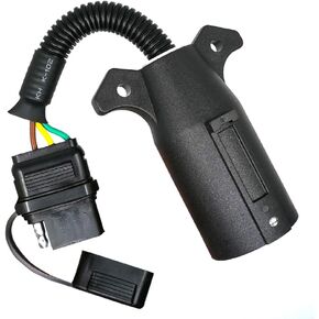 7-Way Blade to 4-Way Flat Trailer Connector Single-Function Wiring Adapter