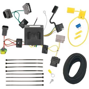 Tekonsha T-One® T-Connector Harness, 4-Way Flat, Compatible with Select Dodge Journey Black