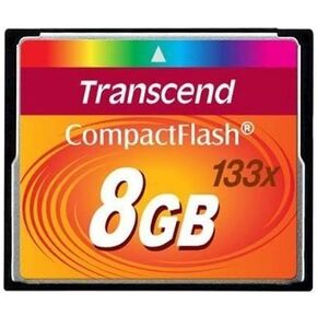 Transcend 8GB CompactFlash Memory Card 133x (TS8GCF133) Size: 8 GB, Model: TS8GCF133, Gadget & Electronics Store
