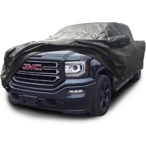 Custom Fit 2003-2019 GMC Sierra 1500 2500 3500 Crew Cab 6.5ft Short Bed Truck Car Cover Black