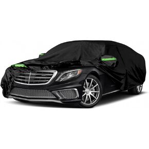 Waterproof Car Covers Replace for 1998-2009 Mercedes Benz CLK320 CLK350 CLK430 CLK500, 6 Layers All Weather Car Cover with Zipper Door & Windproof Bands for Snow Rain Dust Hail Protection