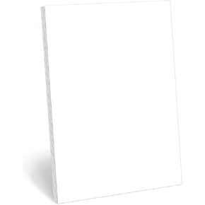 321Done Blank Notepad - 50 Sheets (8.5x11) - Luxury Memo Scratch Pad for Writing Notes, Drawing, Sketching - Thick Premium Paper - Made in the USA - Plain White