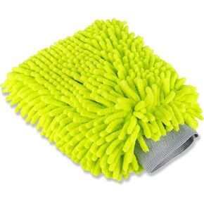Voodoo Ride ® VR-1020 Premium Scratch-Free Microfiber Wash Mitt in Lime Green