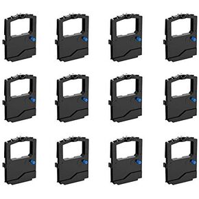 Bigger 12-pack Replacement for Okidata 42377801 Black Ribbon for Microline 420, 421, 490, 491 (ML420, ML421, ML490, ML491)