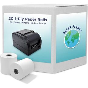 Red and Black Ink Printer Ribbons for Toast TKP300 Kitchen Printer by Paper Planet | Compatible with TKP300 SNBC BTP-M300 | 12 Ink Ribbons