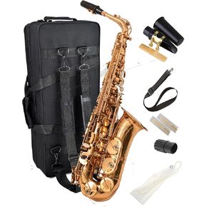 Saxophone Herche Superior Alto Saxophone X3 | Professional Instruments for All Levels | High F# Key | Educator Approved & Service Plan