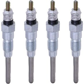 Jeenda Glow Plug 19077-65510 19077-65511 for Kubota L Series V2203 KJT270FXSW KX121-2S KX121-3 KX121-3S KX121-3ST KX161-2 KX131-3S R510 R520 R520S D1803 D1703 D1503 D1403 (4)