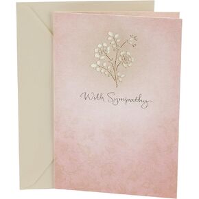 Hallmark Sympathy Greeting Card (Laser Flower)