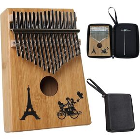 kalimba 17-key thumb piano mdkaba finger piano instrument with waterproof protection box