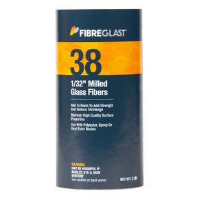 Fibre Glast Milled Fiberglass Filler – First Quality Premium Glass Fiber Powder for Gel Coat, Auto Surface, Car Finish & Marine Repair Kit — 1/2 Gal, Dries Clear, Resin & Epoxy Compatible