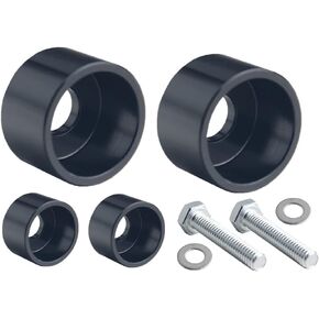 DEWHEL A Pillar Grab Handle Repair Aluminum Compatible with 02-09 Dodge Ram 1500 2500 3500 (Black)