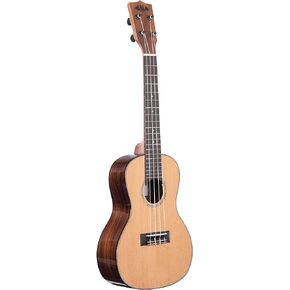 Kala Brand Music Co. Solid Cedar Top Acacia, 4-String Ukulele, Natural, Concert (KA-SCAC-C)