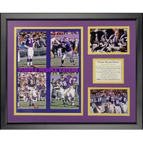 Legends Never Die Minnesota Vikings Purple People Eaters Framed Photo Collage, 16" x 20", (19814A)