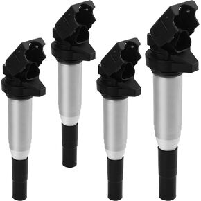 Ignition Coil Pack UF598 Set of 4 Compatible with 2011-2016 Mini Cooper Countryman, 2013-2016 Mini Cooper Paceman, 2007-2015 Mini Cooper L4 1.6L Replace# C1692, GN10328