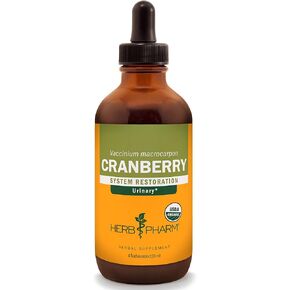 Herb Pharm Certified Organic Cranberry Liquid Extract for Urinary Tract Support - 4 Ounce