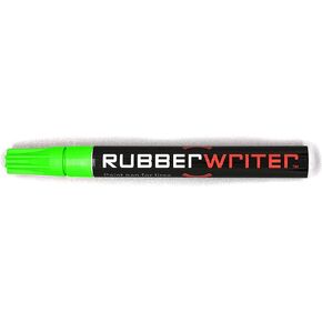 ColorLugs RubberWriter Paint Pen for Car Tires | Oil-Based Marker for Tire Lettering | Waterproof Ink | Fast Drying | Medium Size Tip | Apply at Home | Color: Hi-Viz Green | Pack of 2 Pens