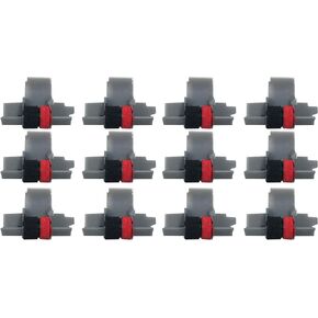 IR-40T Ink Roller, Black and Red Compatible with Canon P23-DH V Calculator, Casio HR-100TM, HR-150TM (12 Pack)