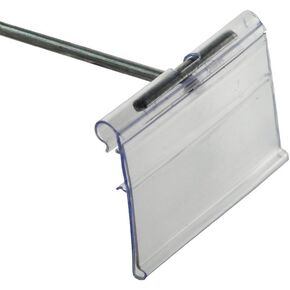 Azar 700842 1.5" x 2" Flip Scan Label Holder, 50 Pack
