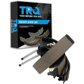 TRQ Rear Brake Shoes Kit Set for 2005-2008 GMC Sierra 1500/2007 Sierra 1500 Classic / 2005-2008 Chevy Silverado 1500/2007 Silverado 1500 Classic