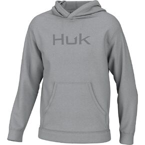 HUK Women's Huk'd Up Logo Fishing, Fleece Hoodie with Stretch