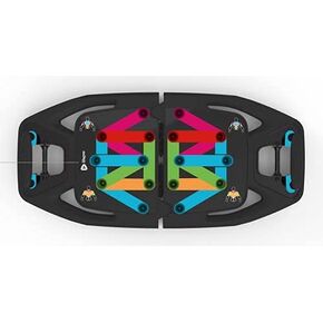 Lifepro Portable Home Gym with Push Up Training Board for Full Body Workouts - Christmas Gifts Push Up Rack Board with 4 Resistance Bands - home workout kit Platform for Home Workouts