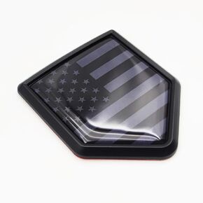 Black US American Flag Decal Sticker USA Emblem Flags for Bumper (2 Pack)