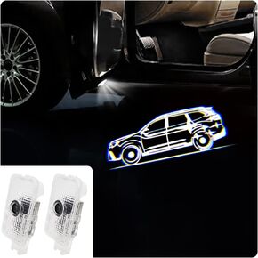 High Definition Car Door Logo Lights Car Projection LED Projector Door Shadow Light Puddle Lights for Ascent Forester Outback Accessories (Bigfoot Carries The Flag, Forester/Outback/Ascent)