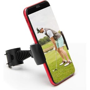 Coolrunner Record Golf Swing, Black Golf Phone Holder Clip, Record Golf Swing Phone Holder, Golf Training Aid Tool for Easy to Set Up