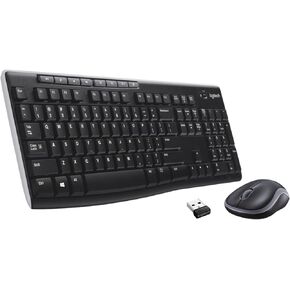 Logitech MK270 Wireless Keyboard and Mouse Combo - Keyboard and Mouse Included, 2.4GHz Dropout-Free Connection, Long Battery Life (Renewed)