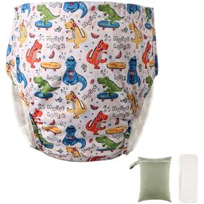 Leak-Proof Cover with Diaper Insert,Underwear for Incontinence with Storage Bag,Breathable Layer,Snap Closure,Reusable&Washable,Protection for Special Needs Bariatric Patients Or Bedwetting