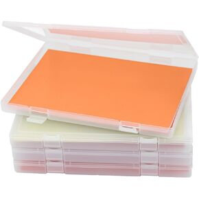 6 عبوات من صندوق ملفات A4 المحمول، صندوق تخزين بلاستيكي شفاف، حامي ورق المستندات، منظمات الورق المكتبية، منظمات المجلات in Kuwait