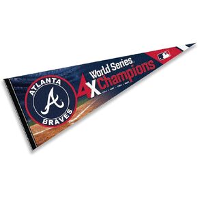 Atlanta 4 Time Champions Pennant Flag