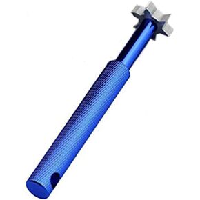 Onwon Groove Sharpener with 6 Heads 3U 3V, Specialty Club Re-Grooving Tool and Cleaner, Carbide Tungsten Steel Cutters, Pitching, Sand, Lob, Gap and Approach Wedges and Utility Clubs