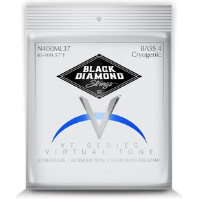 Black Diamond Strings® N400XLCY37 4 String Bass Cryogenic Rd Ex Lt/Long Scale .040SR.060SR.075SR.095SR