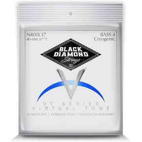 Black Diamond Strings® N400XLCY37 4 String Bass Cryogenic Rd Ex Lt/Long Scale .040SR.060SR.075SR.095SR