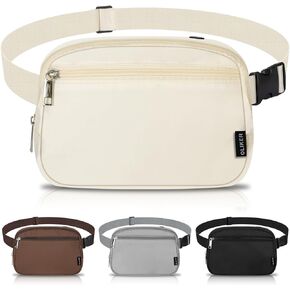Fanny Pack, Fanny Packs for Women Men, Fanny Pack Crossbody Bags for Women Men, Belt Bag Bum Bag with Adjustable Straps, Fashion Waist Packs for Sports Walking Running Travel Hiking (Black)